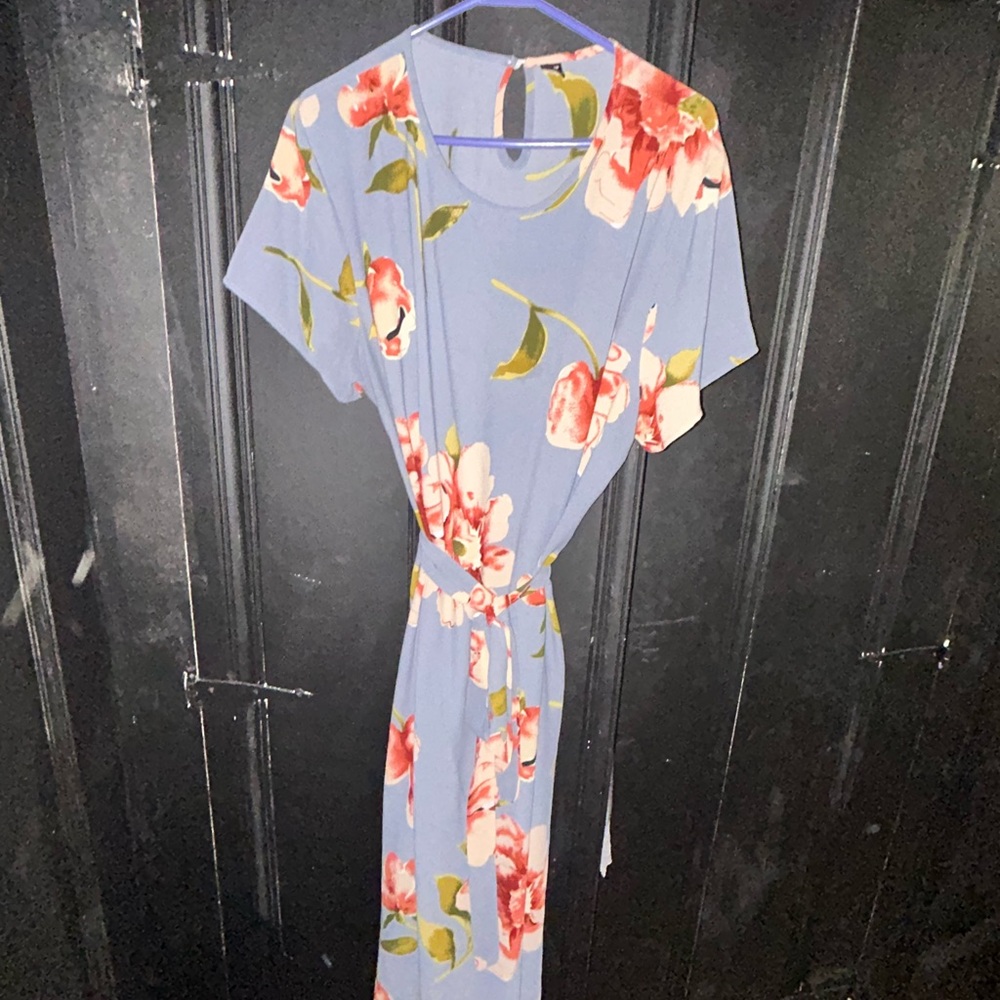 Floral Blue Dress